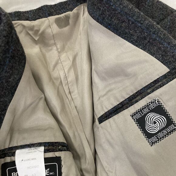 Vintage Roger Pauze Wool Double Breasted Sport Coat Blazer Mens Small - Picture 8 of 8